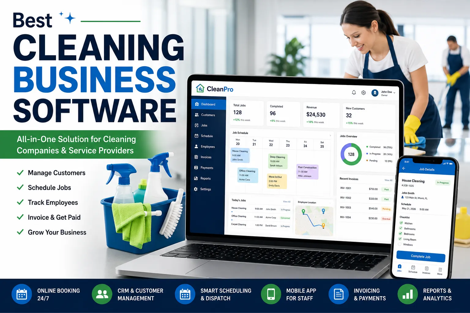 Best Cleaning Business Software for Service Companies
