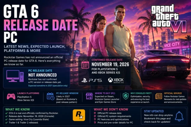 GTA 6 Release Date PC