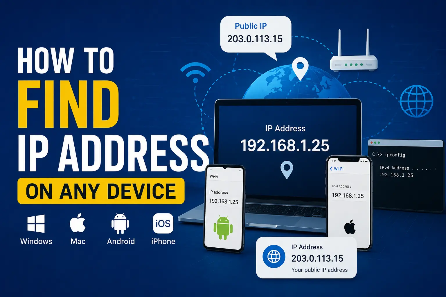 How to Find an IP Address on Any Device (Windows, Mac, Android & iPhone) 35 How to Find an IP Address