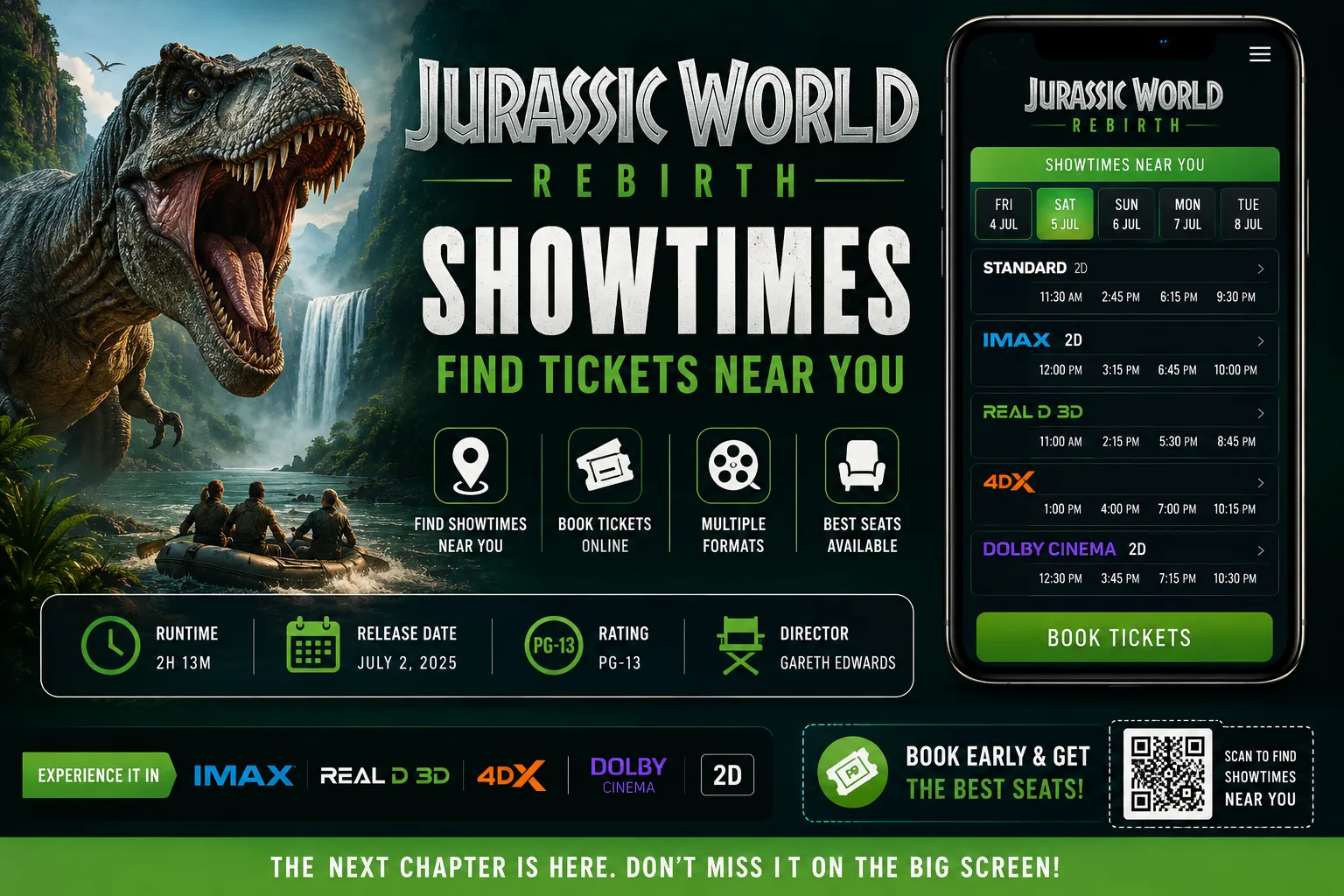 Jurassic World Rebirth Showtimes
