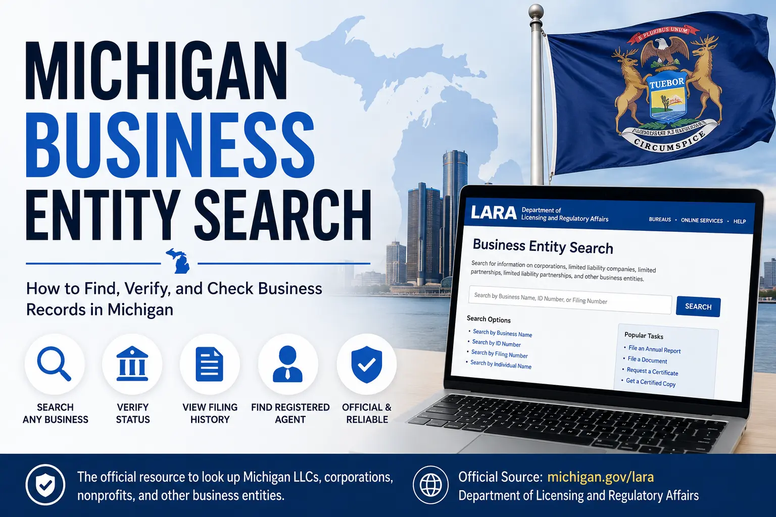Michigan business entity search guide