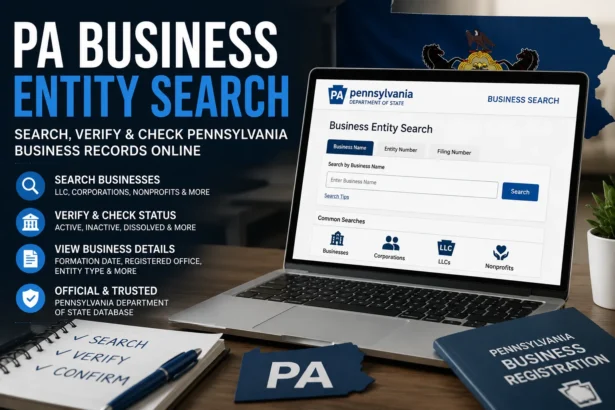 PA Business Entity Search Quick Answer