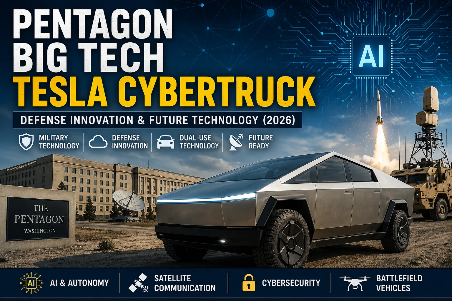Pentagon Big Tech Tesla Cybertruck