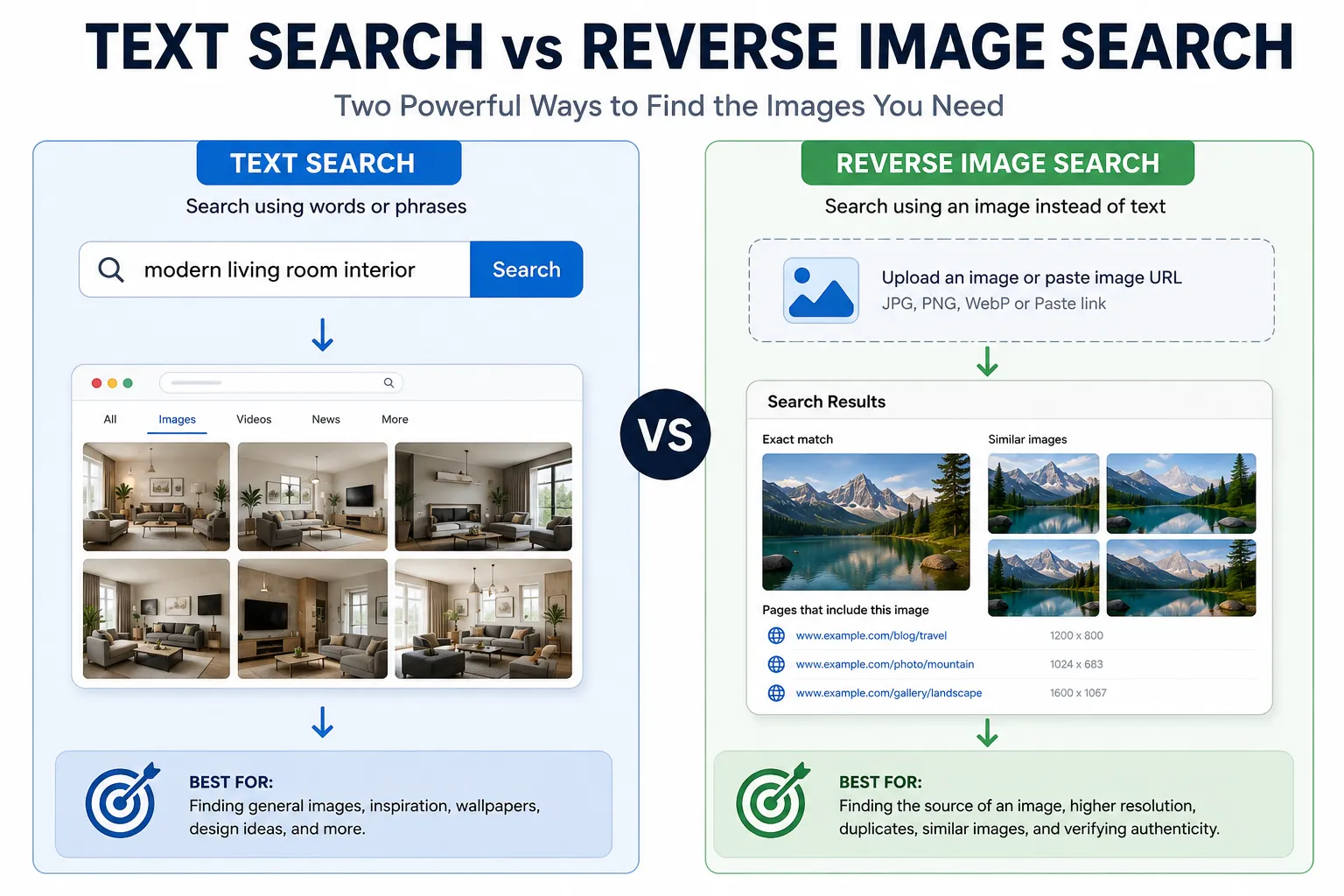 Image Search Techniques: A Complete Guide for 2026 42 Text Search vs Reverse Image Search